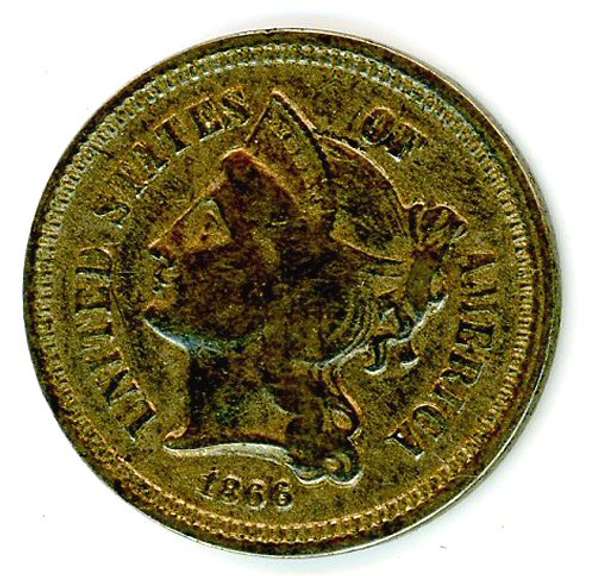 1866 Three Cent Nickel