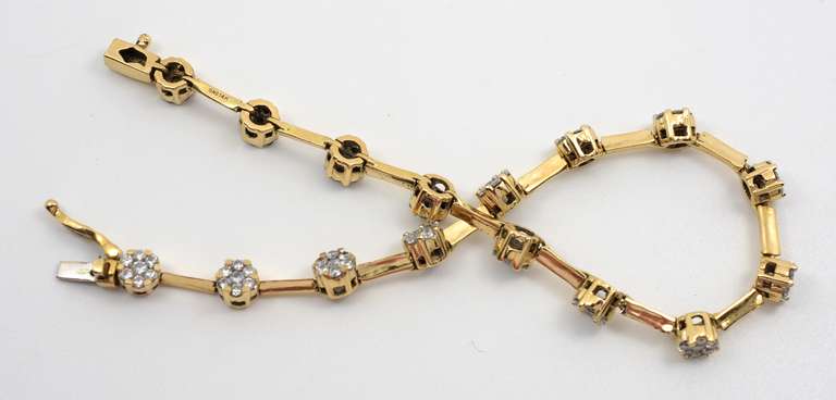 Stunning Diamond Cluster Bracelet