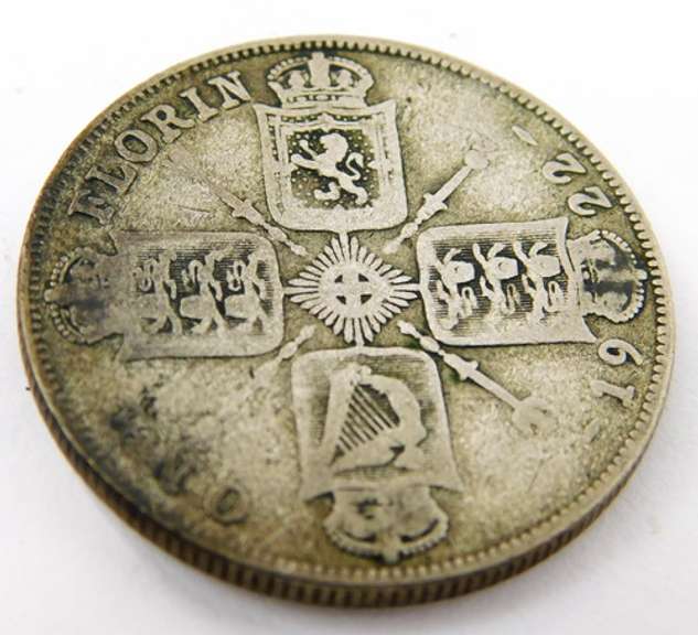 1922 Great Britain Florin Coin