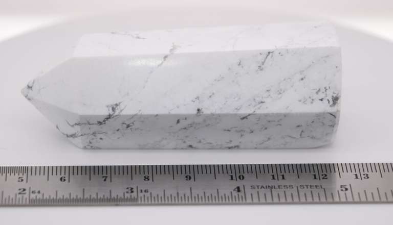 Cool Howlite Tower Obelisk Wand Stone