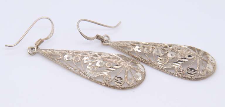 Vintage Sterling silver Dangle Earrings