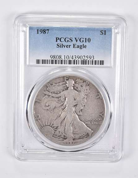 VG10 1987 American Silver Eagle PCGS Lowball