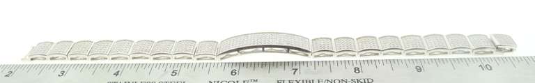 MENS STERLING SILVER AND CRYSTALS BRACELET