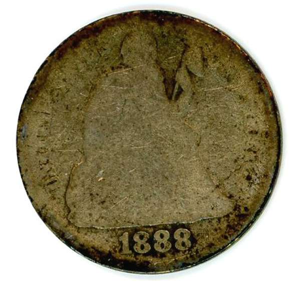 1888-S Liberty Seated Dime