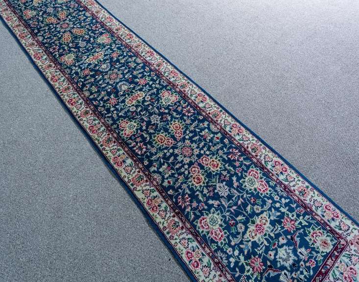 Handmade Kashan Design Runner 2.3x10.0