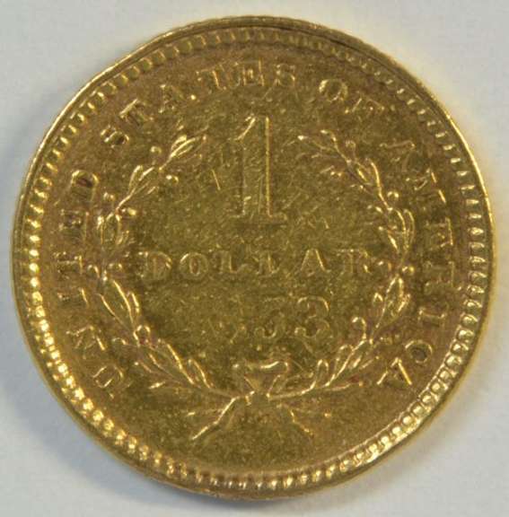 Decent-looking 1853 US Type One $1 Gold Piece