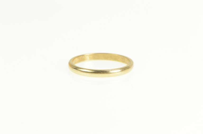 14K Yellow Gold Classic Simple 2.0mm Wedding Band Ring