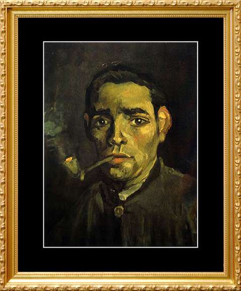 Vincent Van Gogh, Head of Young Peasant with a Pipe