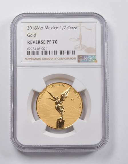 REV PF70 2018-Mo 1/2 Oz .999 Fine Gold NGC