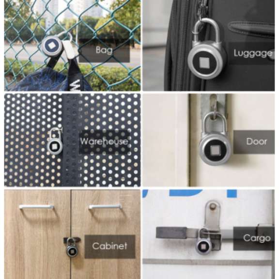 Smart Lock Fingerprint Padlock Mobile App Control