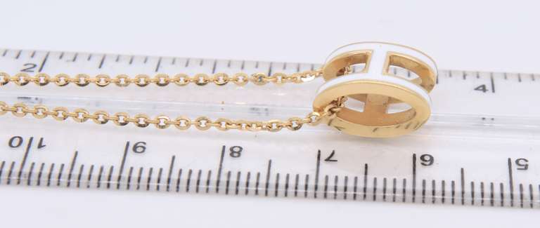 Fabulous 18kt Yellow Gold H initial Pendant on Chain