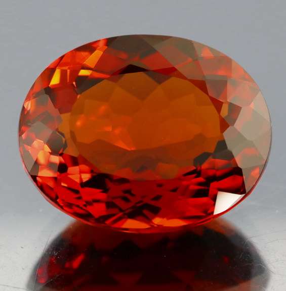 Ravishing top color 37.35ct high caliber Hydrothermal Citrine