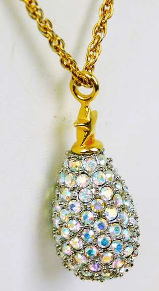 Joan Rivers Dazzling Crystal Egg Necklace