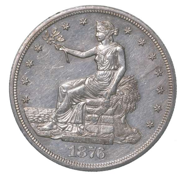 1876 Seated Liberty Trade Dollar