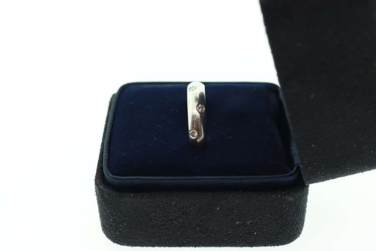 TIFFANY AND CO PLATINUM AND DIAMOND BAND