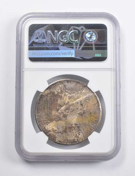 MS62 1924 Peace Silver Dollar NGC - Fantastic Color