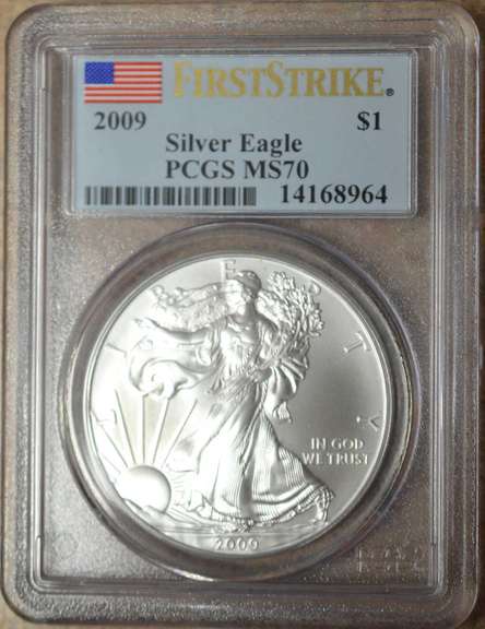 2009 American Silver Eagle PCGS MS70 First Strike
