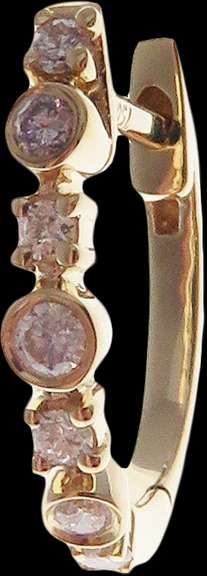 Dainty 18kt Yellow Gold Diamond Huggie Earrings
