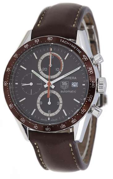 Tag Heuer Carrera Chronograph 41mm Brown Dial Watch