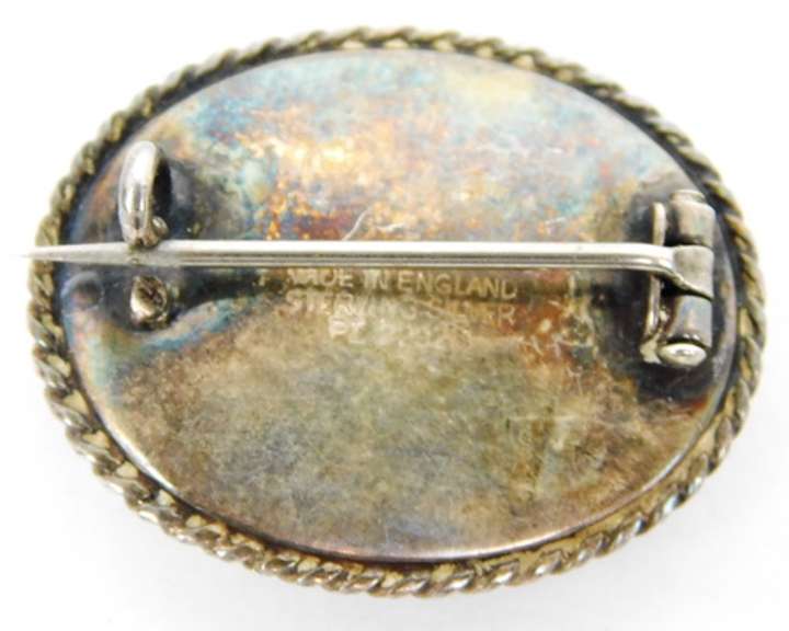 Early RMS Queen Mary Handpainted Butterfly Wing Pin