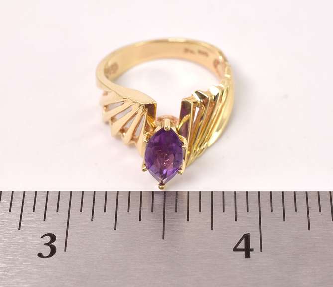 Darling Amethyst Ring in 14K Yellow Gold