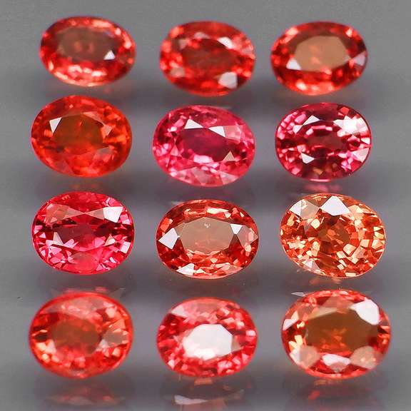 Brilliant 4.09ct fancy orange Songean Sapphire set