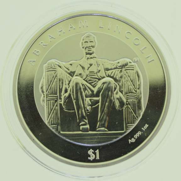 2022 BVI Lincoln Memorial 100th Anniversary 1 oz .999 Silver Coin