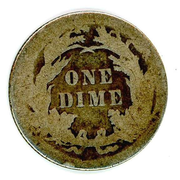 1890 Liberty Seated Dime