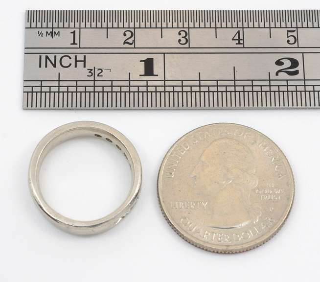 Platinum Comfort Fit Diamond Band