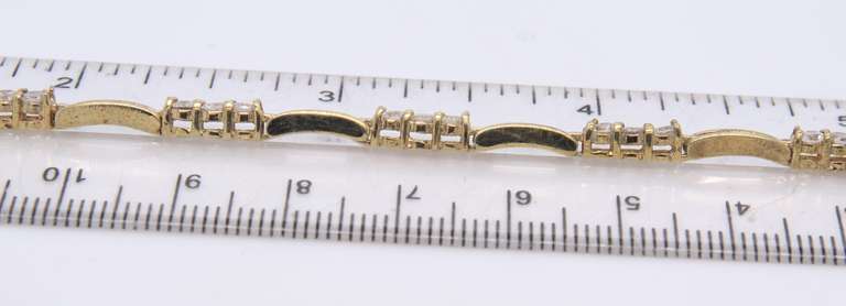 Vintage Sterling Silver Cubic Zirconia Bracelet