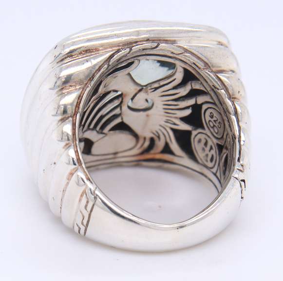 John Hardy Bedege Batu Prasiolite Cocktail Ring