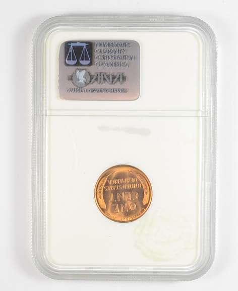 MS67 RD 1935 Lincoln Wheat Cent - Graded NGC
