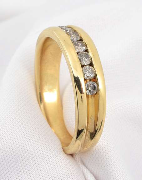 Sturdy Channel Set Diamond Band