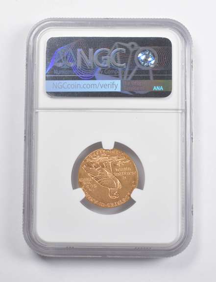 MS62 1910 $5 Indian Head Gold Half Eagle NGC