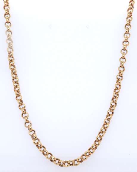 14KT Yellow Gold Cable Chain Necklace
