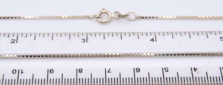 Lot of 2 Italian Sterling Silver Chain Necklaces