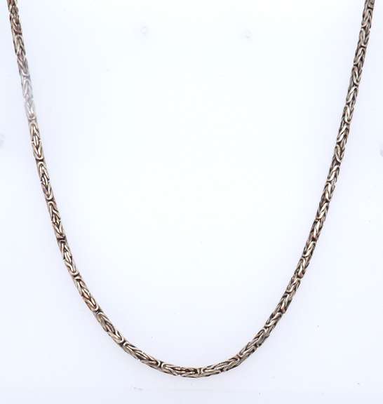 Vintage Sterling Silver Byzantine Necklace