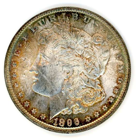 Brilliant Uncirculated 1896 Morgan Silver Dollar
