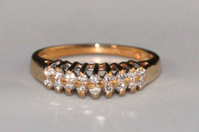 Sparkling Diamond Cocktail Ring in 14k