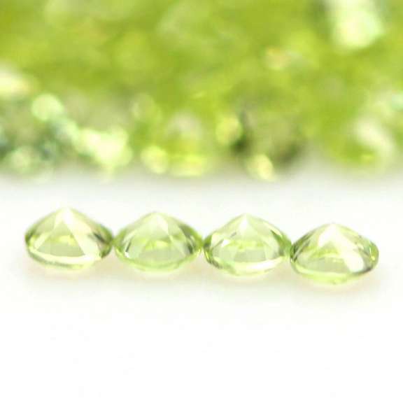 Solitaire cut! Unheated! 12.86ct Peridot set