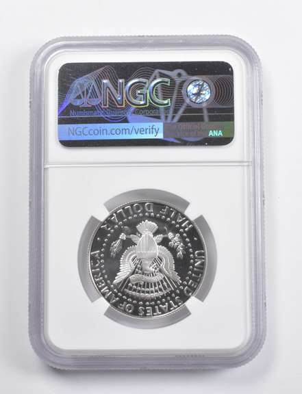 Error PF69UCAM 2001-S Kennedy Silver Half Dollar Signed NGC
