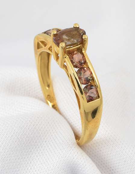 Modern Smokey Quartz Ring