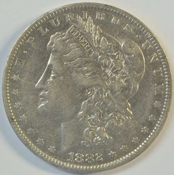 Real nice 1882-O/S Morgan Silver Dollar. Strong 'O' over 'S'