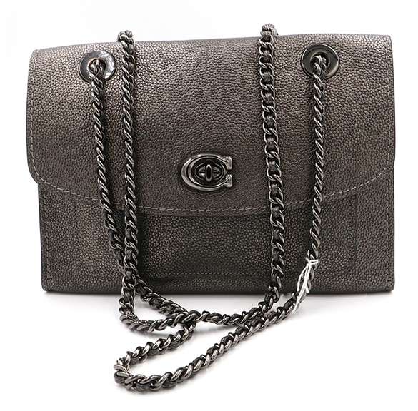 Coach Parker Leather Shoulder Bag