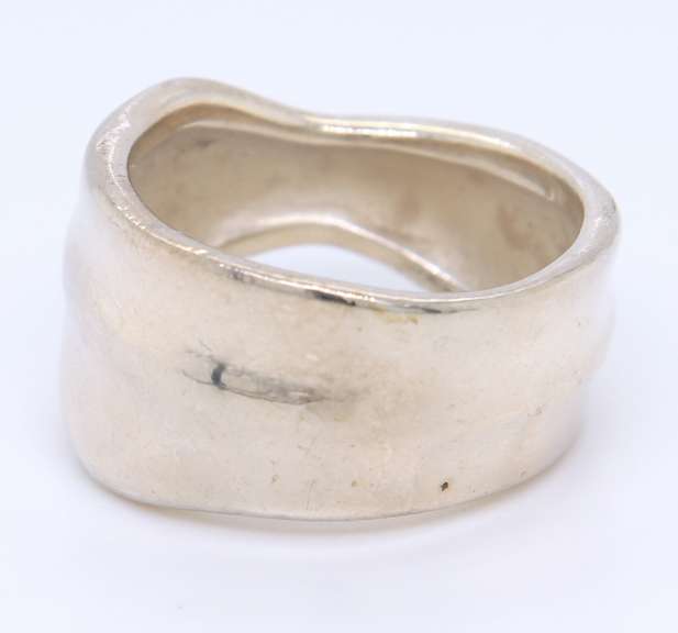 Sterling Silver Tiffany & Co Wrap Around Leaf Ring