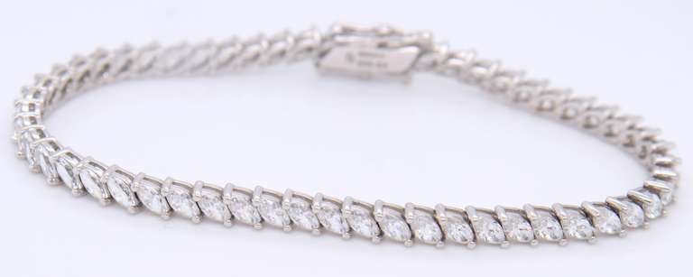 925 Sterling Silver Cubic Zirconia Tennis Bracelet