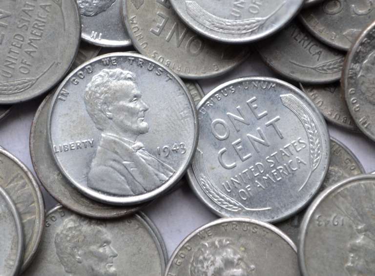 100 Nicer 1943 Steel Cents