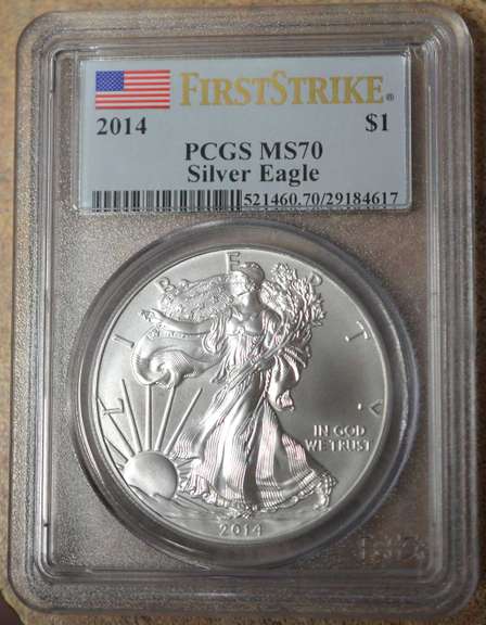 2014 American Silver Eagle PCGS MS70 First Strike