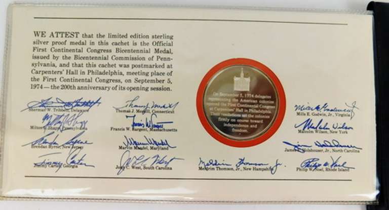 First Continental Congress Silver Proof Medal