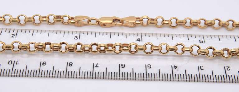 14KT Yellow Gold Cable Chain Necklace